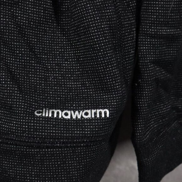 Adidas Hoodie Mens Size Large Dark Gray Climawarm Sweater Adult Pullover Stretch - Picture 7 of 7